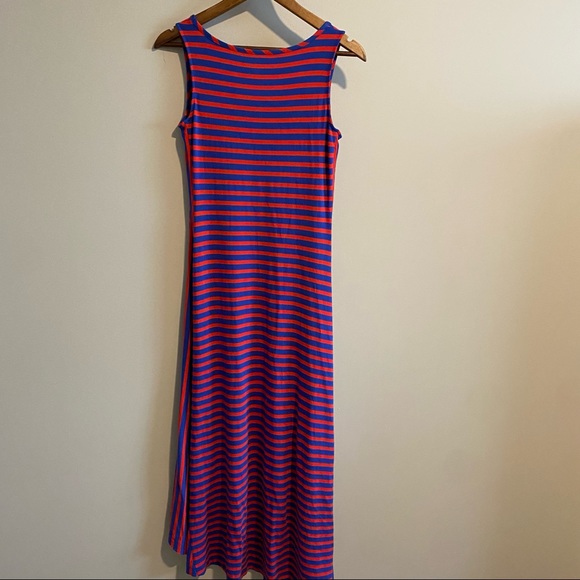 Vineyard Vines Red and Blue Striped Maxi Dress Size S - Picture 3 of 6